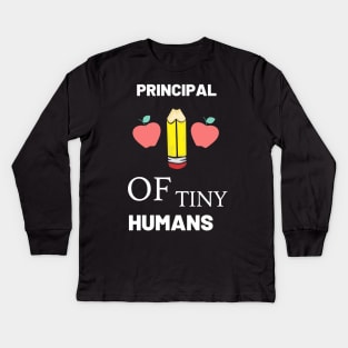 Best Gift Idea for School Principal on Birthday Kids Long Sleeve T-Shirt